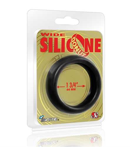 Wide Silicone Donut - Black - 1.75-Inch Diameter Luxe Ember Essentials