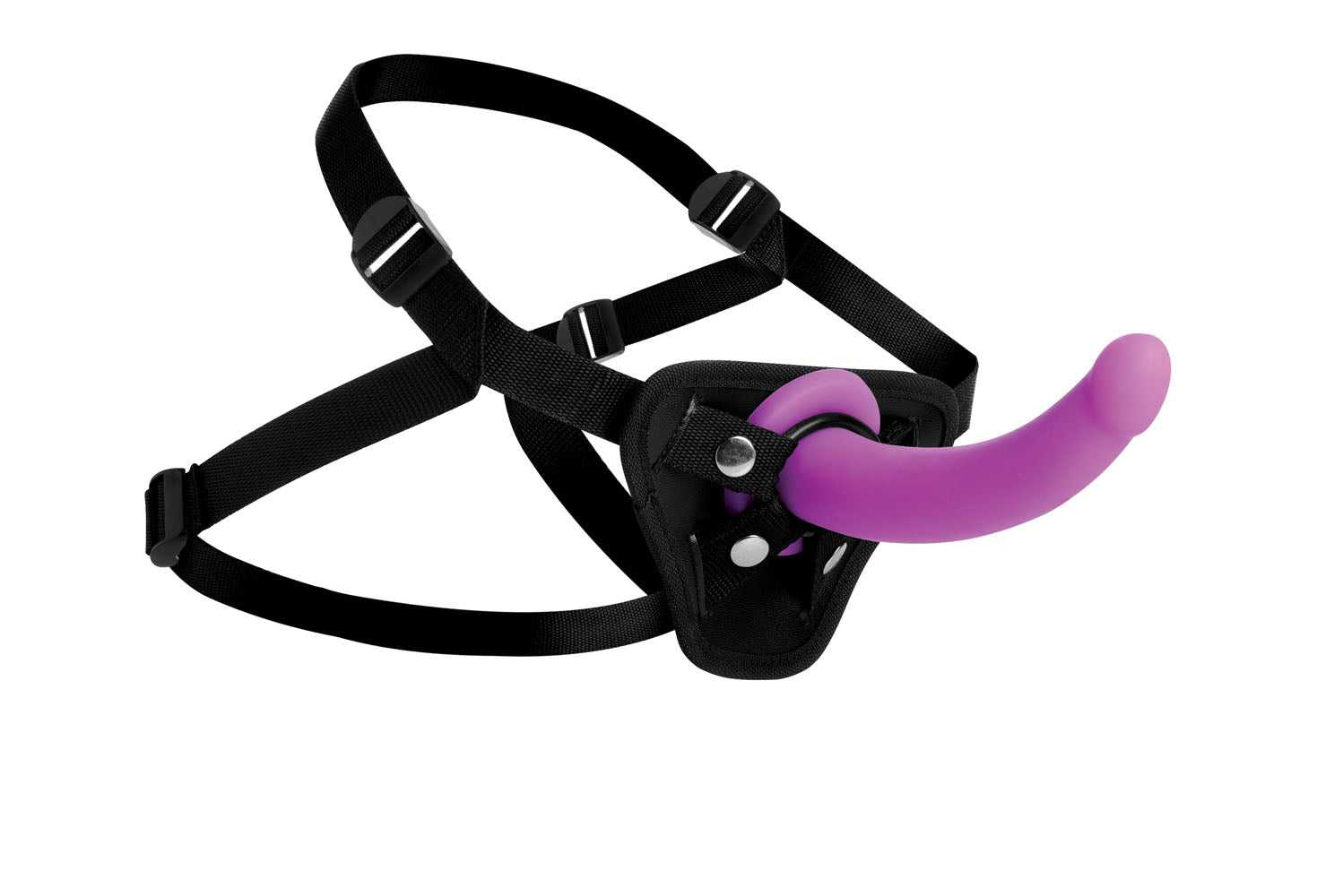 Navigator Silicone G-Spot Dildo With Harness Luxe Ember Essentials