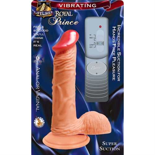 Lifelike Vibrating Flesh Royal Prince 6" Luxe Ember Essentials