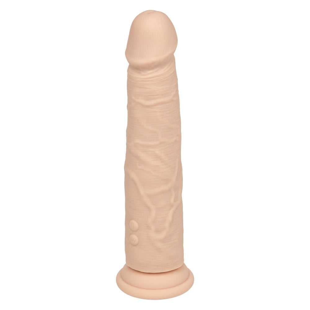 Rechargeable Vibrating and Thrusting Silicone Studs - Ivory Luxe Ember Essentials
