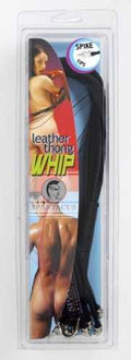 Spiked Thong Whip 20in Luxe Ember Essentials