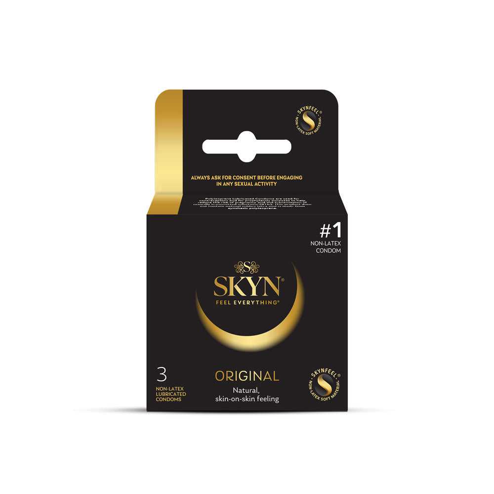 Skyn Original - Non-Latex Lubricated Condoms - 3 Pack Luxe Ember Essentials