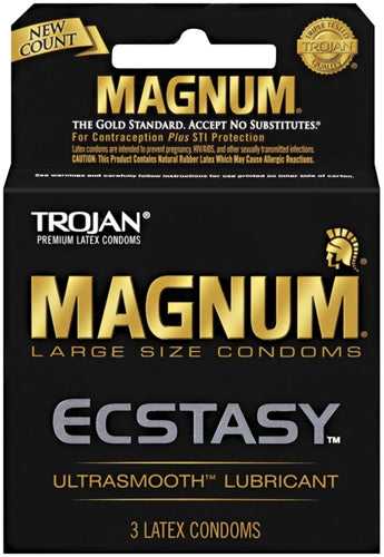 Trojan Magnum Ecstasy - 3 Pack Luxe Ember Essentials