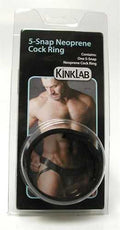 5 Snap Neoprene Cock Ring Luxe Ember Essentials