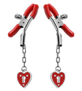 Charmed Heart Padlock Nipple Clamps Luxe Ember Essentials