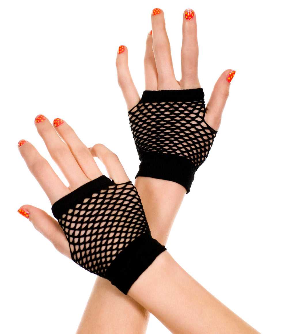 Thick Diamond Net Gloves - Black Luxe Ember Essentials