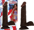 8" Vibrating Afro American-Whopper W/balls Luxe Ember Essentials