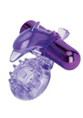 Bodywand Rechargeable Dolphin Ring With Ticklers - Purple Luxe Ember Essentials