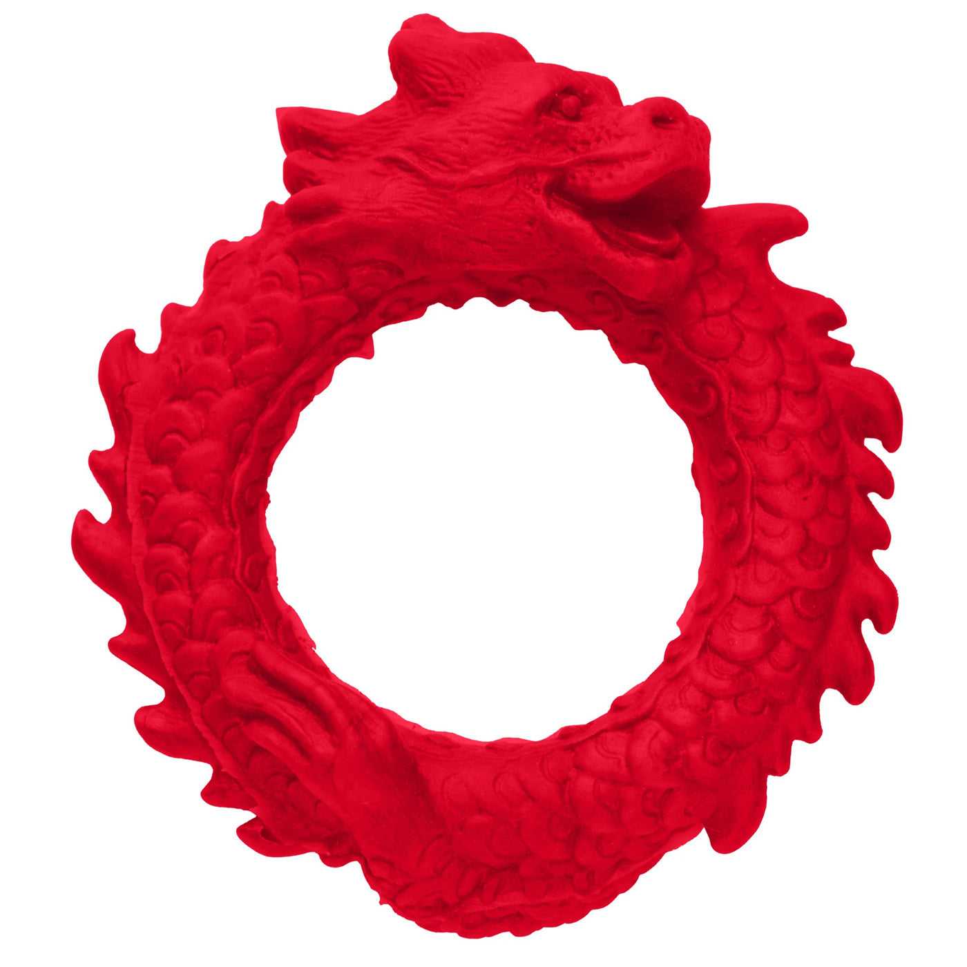 Rise of the Dragon Silicone Cock Ring - Red Luxe Ember Essentials