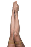 Jenny - Champagne Thigh High - Size B - Nude Luxe Ember Essentials