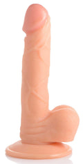 Pop Pecker 6.5 Inch Dildo With Balls - Light Luxe Ember Essentials