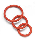 Nitrile Cock Ring Set - Red Luxe Ember Essentials