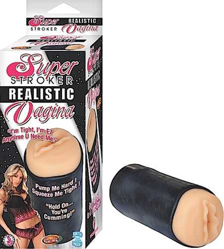 Super Stroker Realistic Vagina - Flesh Luxe Ember Essentials
