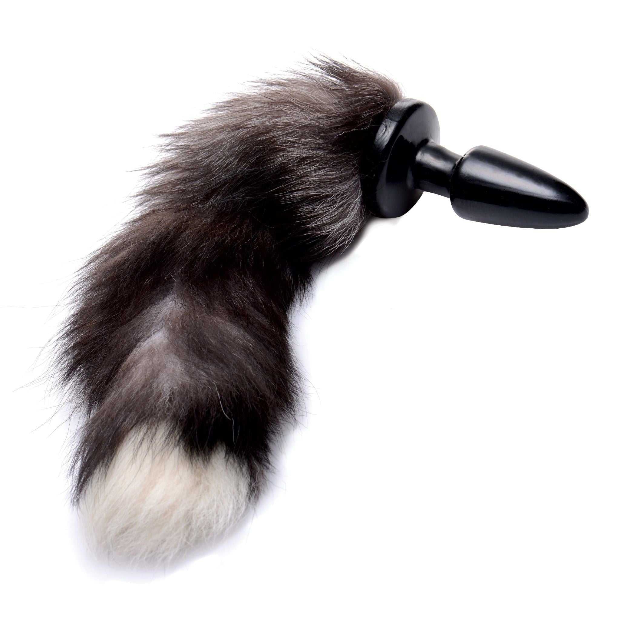 Grey Fox Tail Anal Plug Luxe Ember Essentials