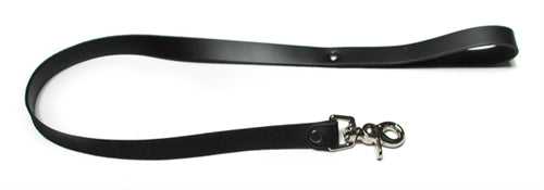 Leather Leash Black Luxe Ember Essentials