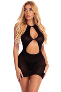 Follow Me Mini Dress - One Size - Black Luxe Ember Essentials