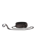 Ouch - Elegant Collar With Leash - Titanium Grey Luxe Ember Essentials