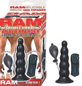 Ram Inflatable Vibrating Anal Expander - Black Luxe Ember Essentials