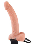 Fetish Fantasy Series 9 Inch Hollow Strap-on With Balls - Flesh Luxe Ember Essentials
