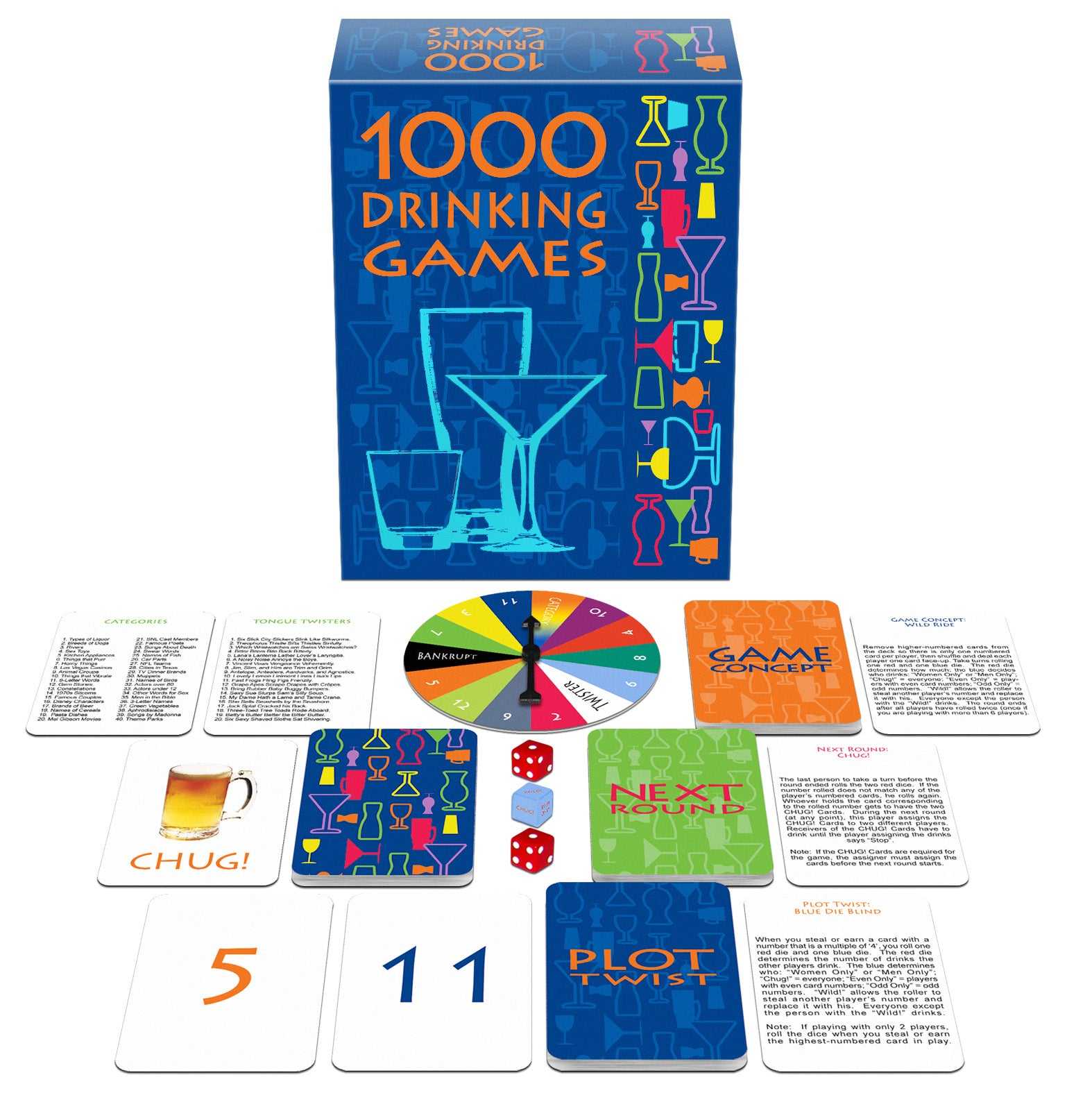 1,000 Drinking Games Luxe Ember Essentials