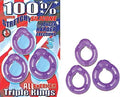 All American Triple Rings-Purple Luxe Ember Essentials