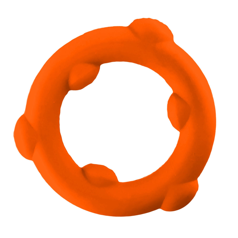 "Spinner Single Silicone Ring - Orange Silicone OX-3202-ORG"
