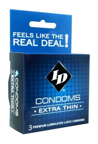 ID Extra Thin Condoms - 3 Pack Luxe Ember Essentials