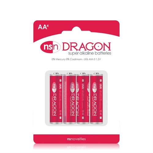 Dragon - Alkaline Batteries - AA - 4 Pack Luxe Ember Essentials