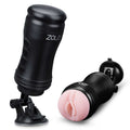 Zolo Solo Flesh Discreet Suction Mounted Masturbator - Black Luxe Ember Essentials