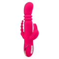 Jack Rabbit Signature Heated Silicone Triple Fantasy Rabbit - Pink Luxe Ember Essentials