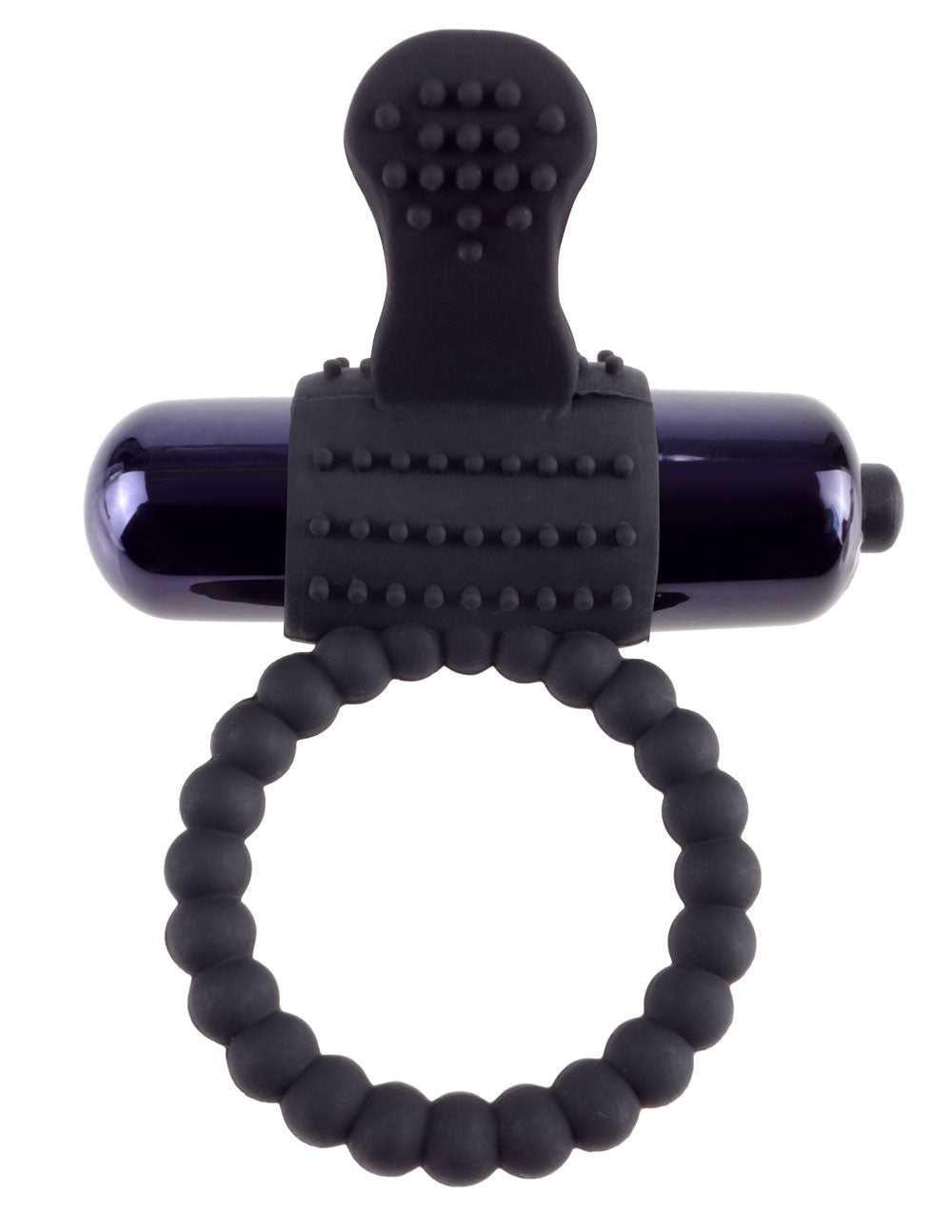 Fantasy C-Ringz Vibrating Silicone Super Ring Black Luxe Ember Essentials