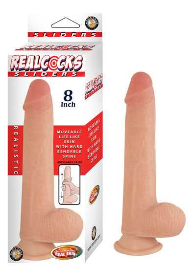 Realcocks Sliders 8" - Flesh Luxe Ember Essentials