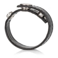 Leather Black 3-Snap Ring Luxe Ember Essentials
