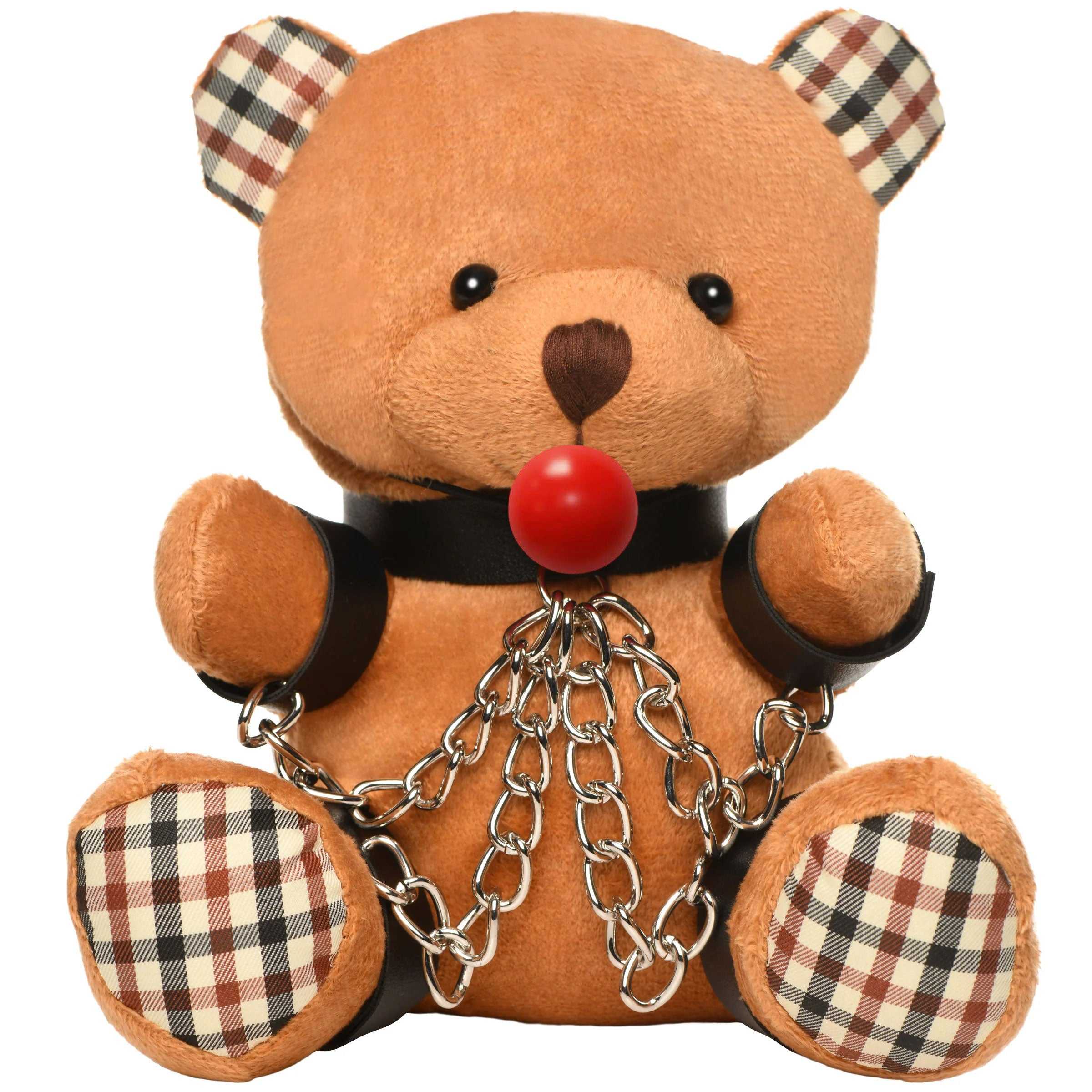 Gagged Teddy Bear Plush Luxe Ember Essentials