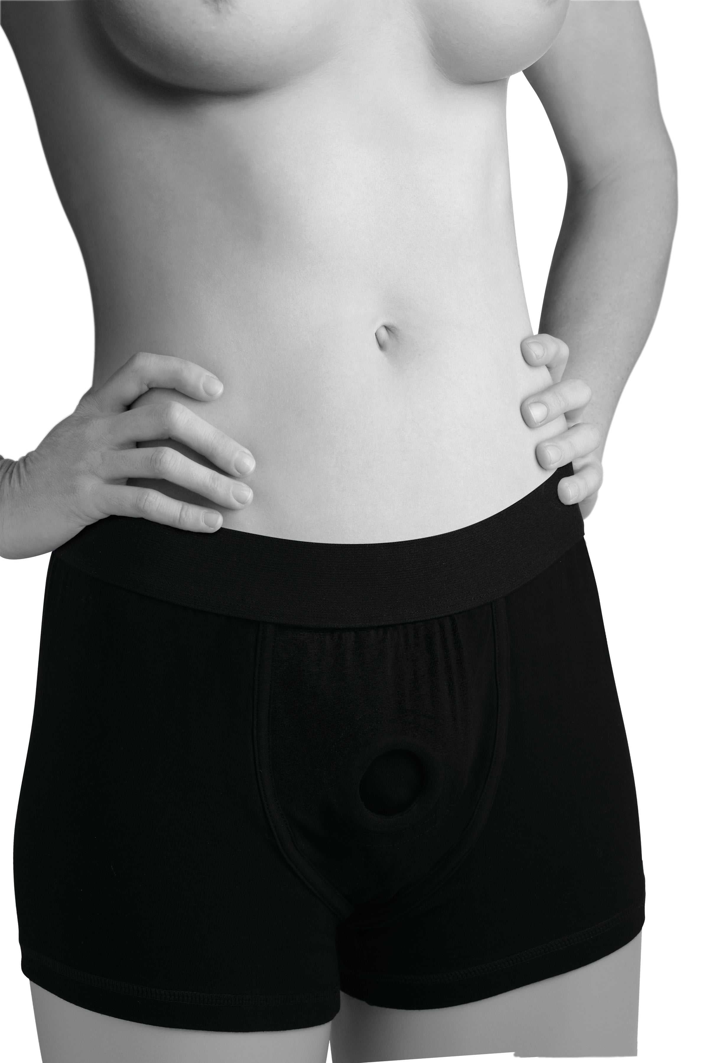 Mod Active Style Harness and Built in O Ring - L/ XL - Black Luxe Ember Essentials