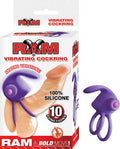 Ram Vibrating Cockring - Purple Luxe Ember Essentials