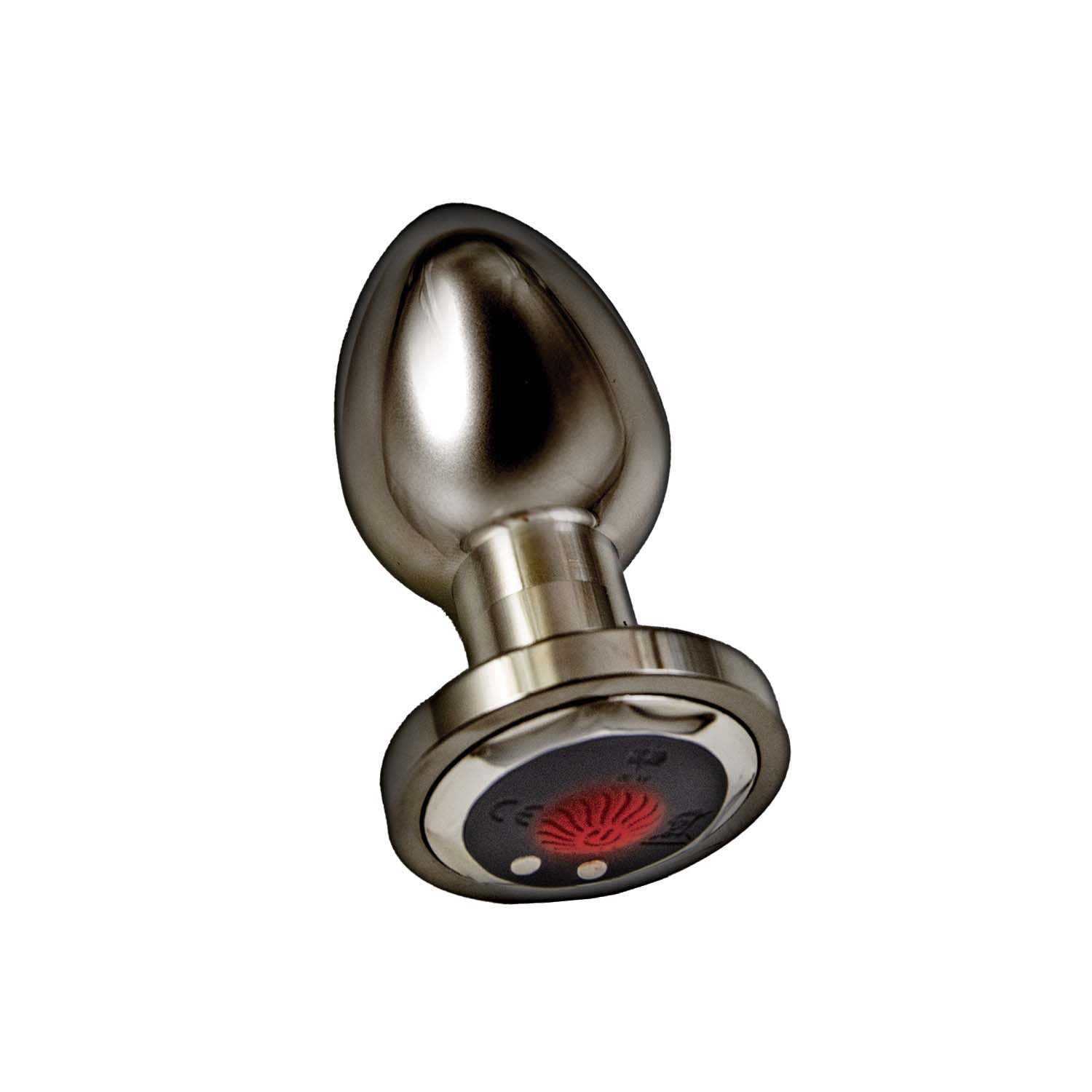 Ass-Sation Remote Vibrating Metal Plug - Black Luxe Ember Essentials