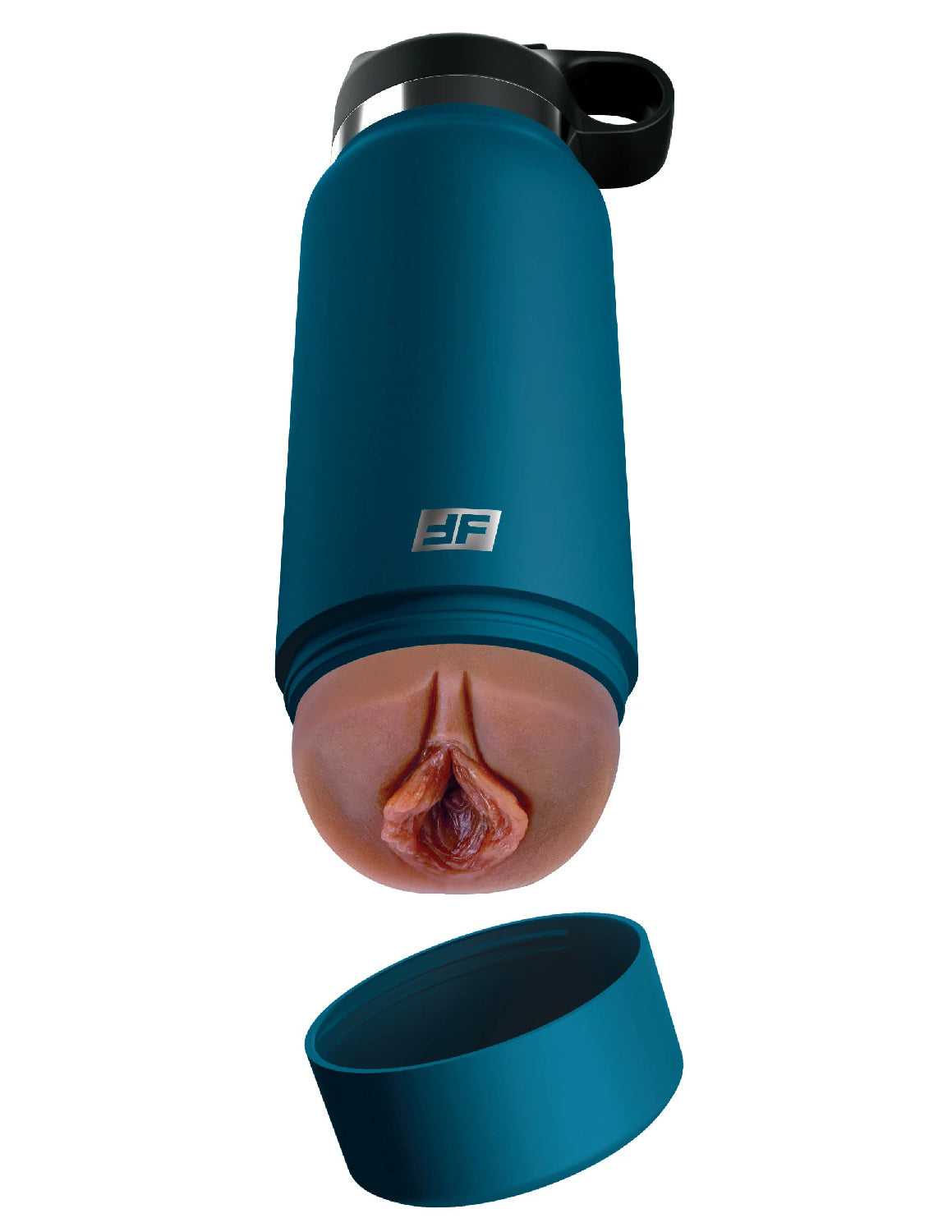 Fuck Flask - Private Pleaser - Blue Bottle - Brown Luxe Ember Essentials