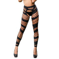 Wild Design Mesh Crotchless Leggings - One Size - Black Luxe Ember Essentials