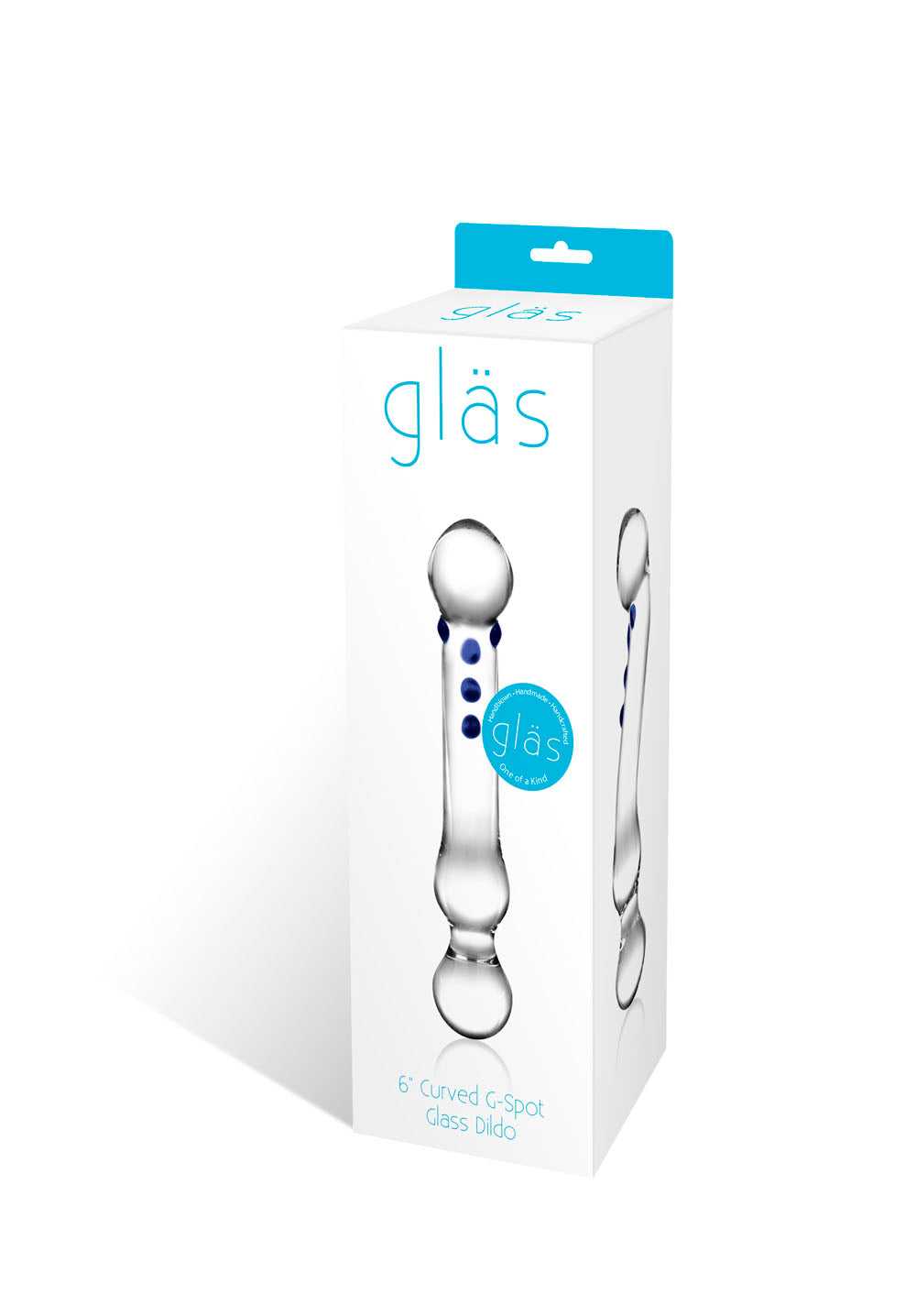 Curved G-Spot 6" Glass Dildo Luxe Ember Essentials