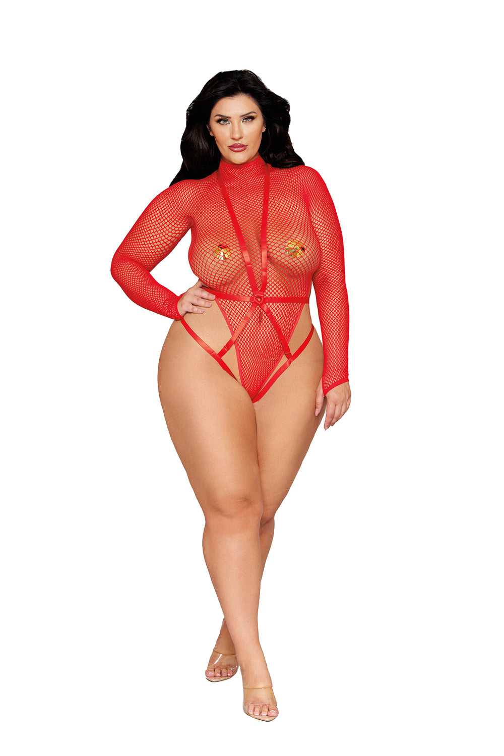 Teddy and Harness Dmnd - Queen Size - Poinsettia Luxe Ember Essentials