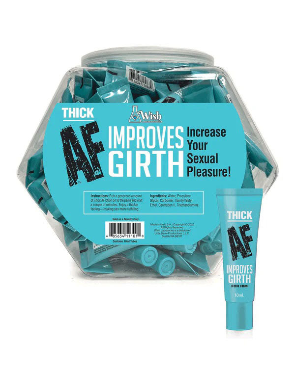 "Thick Af Fishbowl Girth Cream 10ml - Pop Display of 65 LG-BT604B"