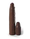 Fantasy X-Tensions Elite 9 Inch Sleeve With 3 Inch Plug - Brown Luxe Ember Essentials