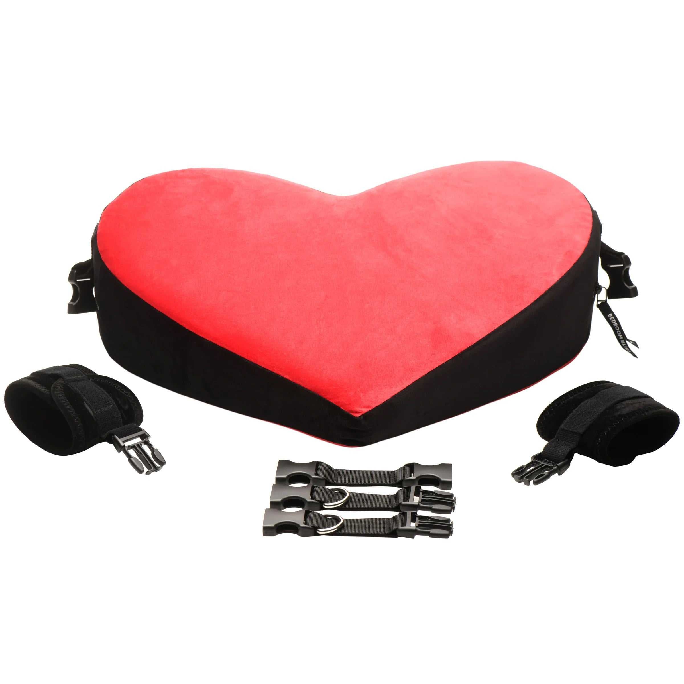 Bondage Love Pillow - Black/red Luxe Ember Essentials