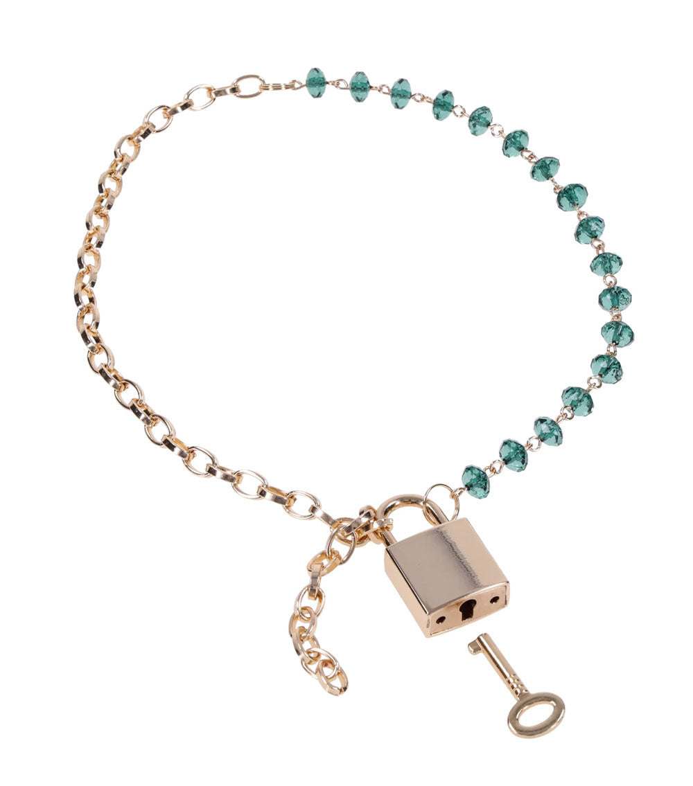 "Indica Crystal Day Collar - Green SS10222"