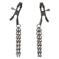 Euphoria Collection Chain Nipple Clamps - Black Luxe Ember Essentials
