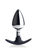 Dark Invader Metal and Silicone Anal Plug - Large Luxe Ember Essentials