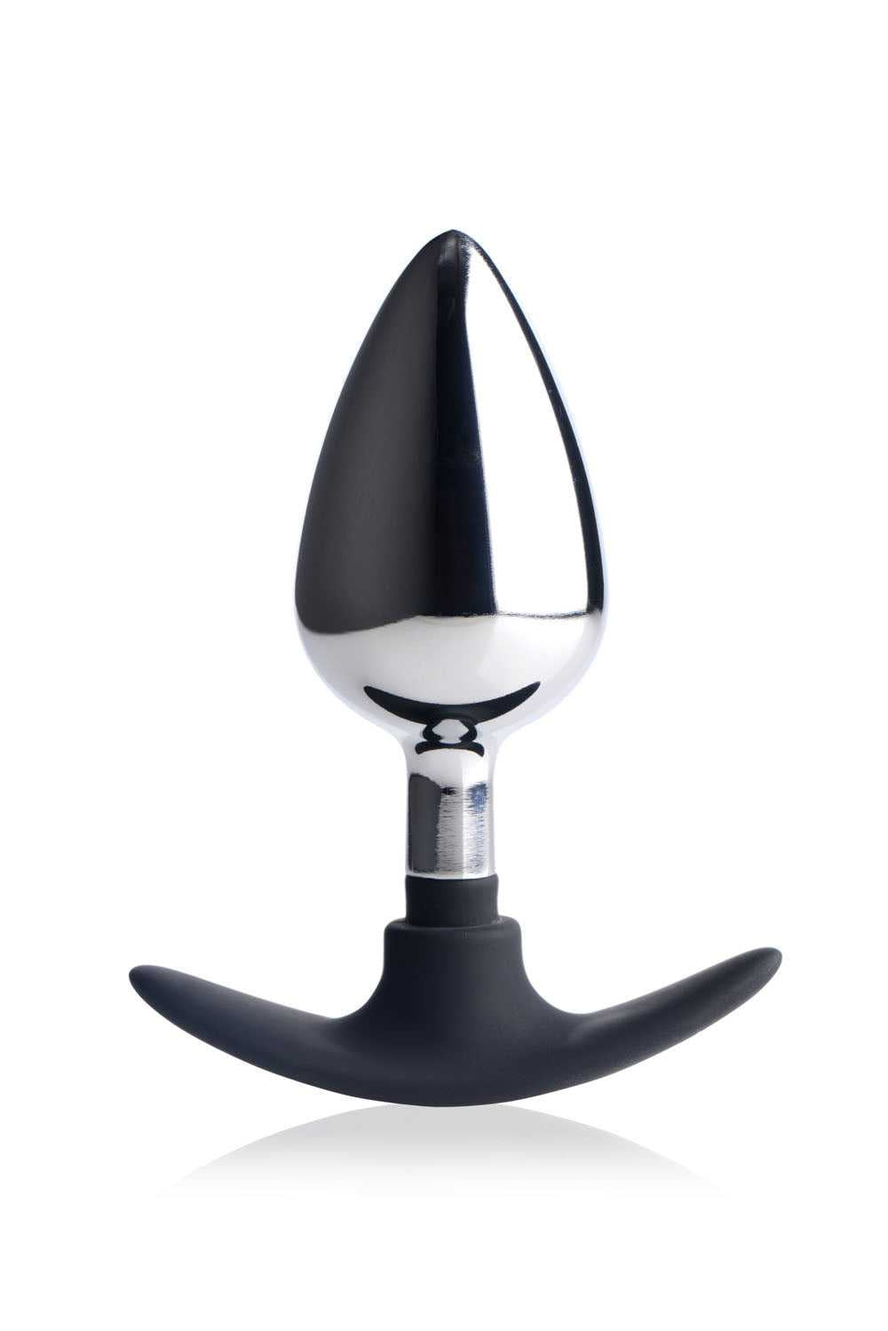 Dark Invader Metal and Silicone Anal Plug - Large Luxe Ember Essentials