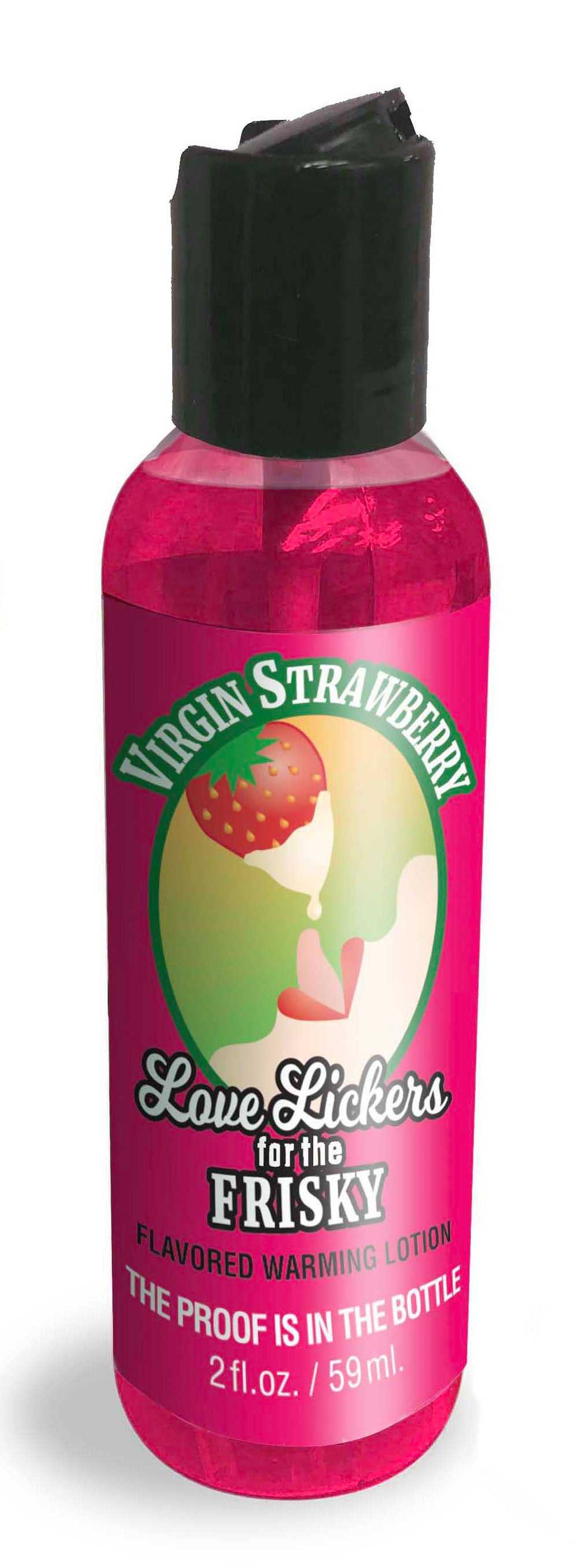 Love Lickers Massage Oil - Virgin Strawberry - 1.76 Fl. Oz. Luxe Ember Essentials
