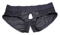 Lace Envy Black Crotchless Panty Harness - L/xl Luxe Ember Essentials